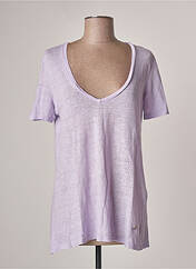 T-shirt violet PLEASE pour femme seconde vue