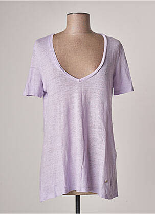 T-shirt violet PLEASE pour femme