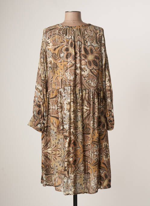 Robe mi-longue beige PLEASE pour femme