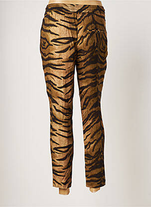 Pantalon droit tissage popeline taille normale marron SCHOOL RAG femme