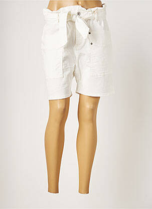 Bermuda taille élastique taille normale blanc PLEASE femme