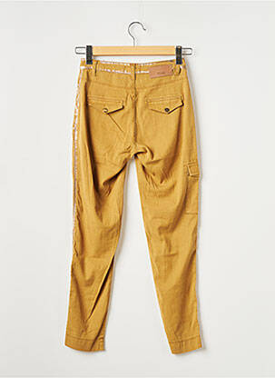 Pantalon chino taille normale taille normale jaune EVA KAYAN femme