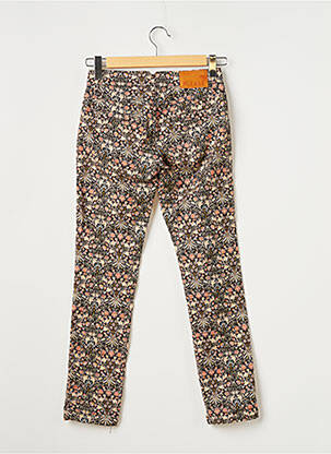 Pantalon chino fermeture zippée sous rabat boutonné taille normale noir PLEASE femme