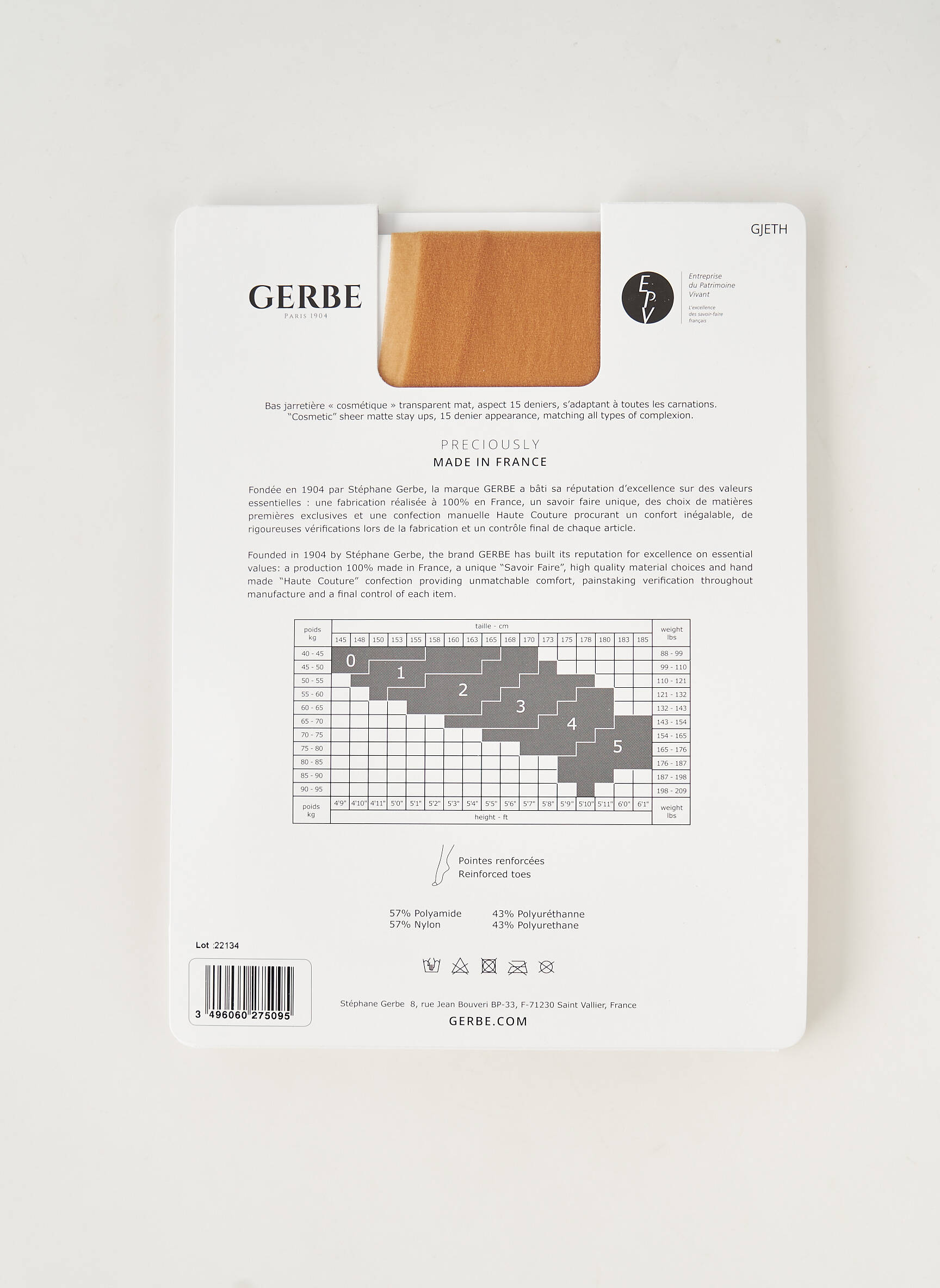 Bas GERBE GERLON 15 Deniers (dernière Collection) 9 Coloris 4 - Foto 9