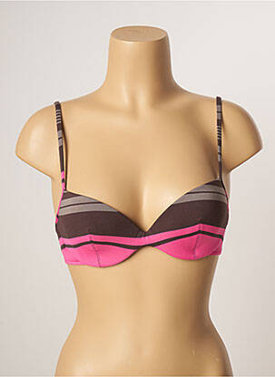 Haut de maillot de bain haut soutien-gorge moulé haut soutien-gorge moulé marron ANDRES SARDA femme