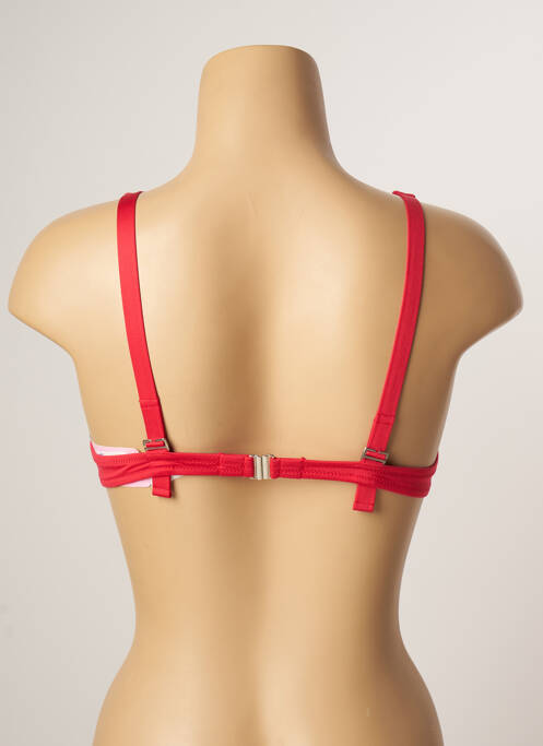 Haut de maillot de bain rouge ANTIGEL femme