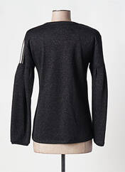 Sweat-shirt noir LE CHAT pour femme seconde vue