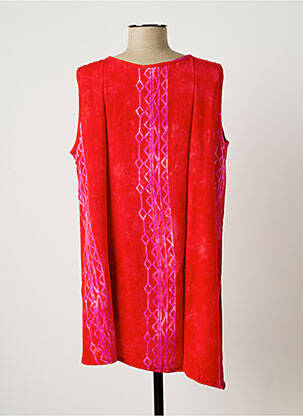 Tunique sans manche col rond rouge DOU-DOU'S femme
