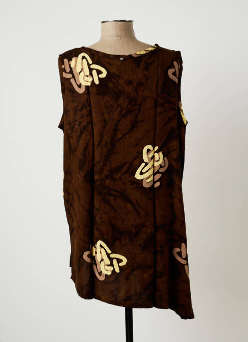 Tunique sans manche marron DOU-DOU'S pour femme