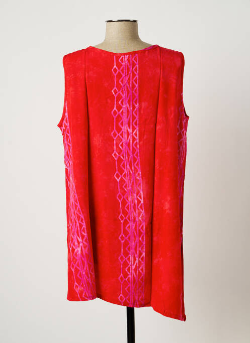 Tunique sans manche rouge DOU-DOU'S pour femme