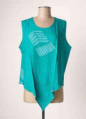 Top sans manche sans manche vert DOU-DOU'S femme