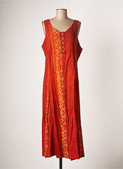 Robe longue orange DOU-DOU'S pour femme seconde vue