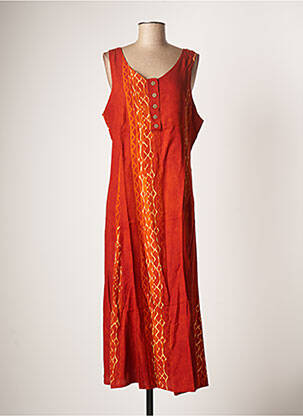 Robe longue orange DOU-DOU'S pour femme