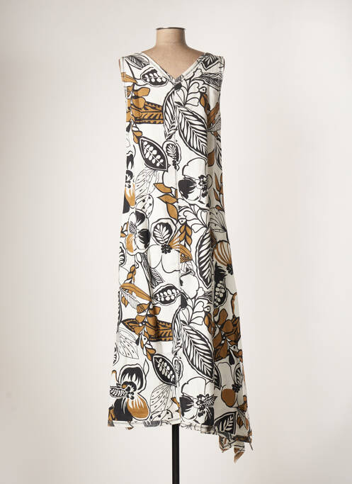 Robe longue blanc ANIMALE pour femme