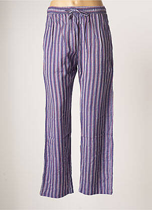 Pantalon large violet PALME pour femme