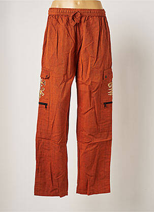 Pantalon droit orange PALME pour femme
