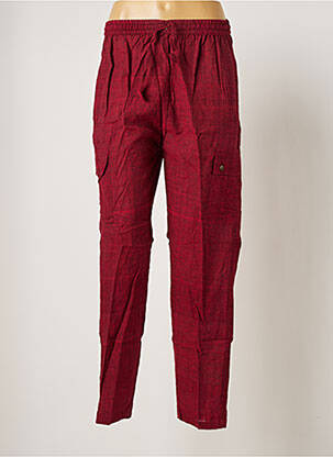 Pantalon droit rouge PALME pour femme