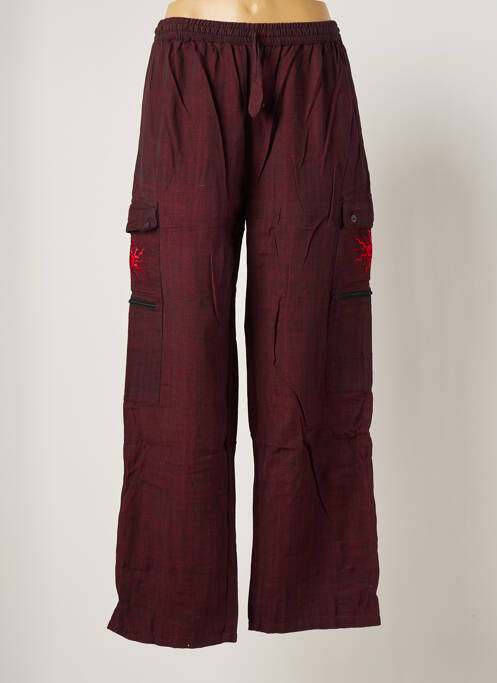 Pantalon droit rouge PALME pour femme
