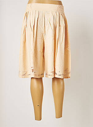Jupe mi-longue taille normale beige PALME femme