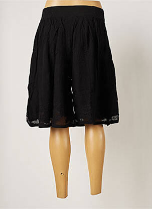 Jupe mi-longue taille normale noir PALME femme