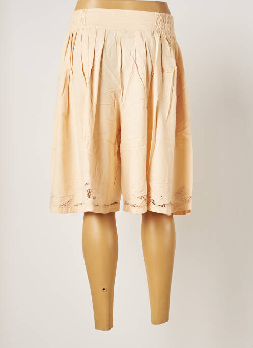 Jupe mi-longue beige PALME pour femme