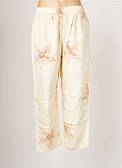 Pantalon large beige PALME pour femme seconde vue