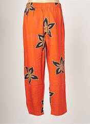 Pantalon large orange PALME pour femme seconde vue