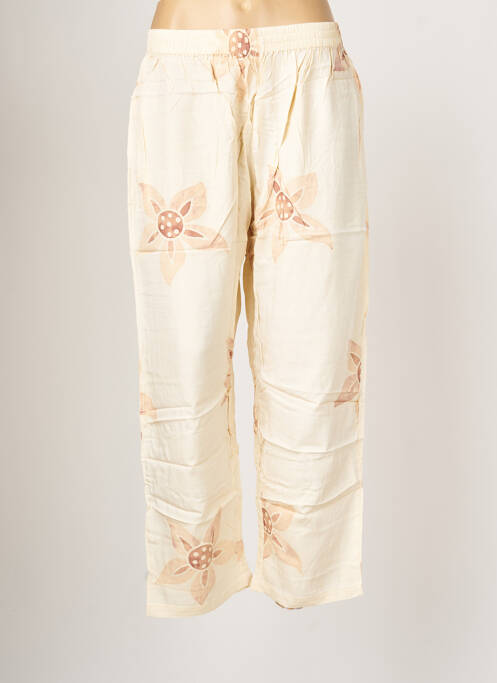 Pantalon large beige PALME pour femme