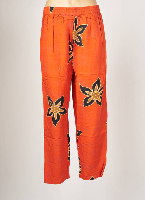 Pantalon large orange PALME pour femme