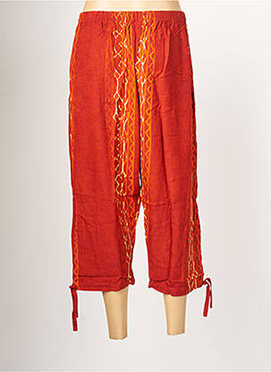 Pantacourt taille haute taille haute marron DOU-DOU'S femme