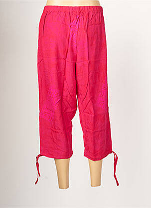 Pantacourt taille haute taille haute rose DOU-DOU'S femme