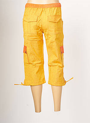 Pantacourt taille élastique taille normale jaune PALME femme