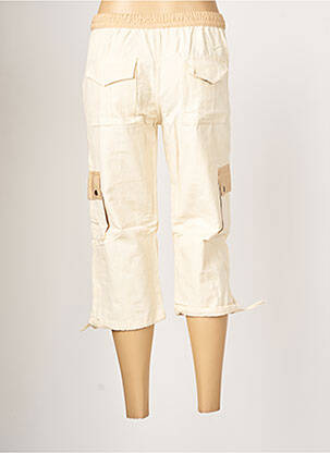 Pantacourt taille élastique taille normale beige PALME femme