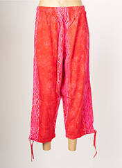 Pantalon 7/8 rouge DOU-DOU'S pour femme seconde vue