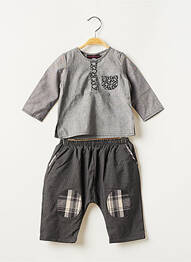 Ensemble pantalon type de haut chemise / blouse gris MARTINA LONDON fille
