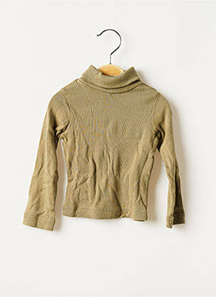 Sous-pull coupe droite manches longues vert L'ILE AUX FEES fille