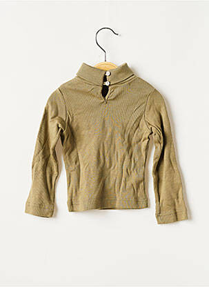 Sous-pull coupe droite manches longues vert L'ILE AUX FEES fille