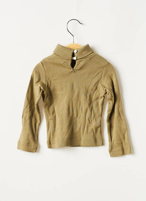 Sous-pull coupe droite manches longues vert L'ILE AUX FEES fille