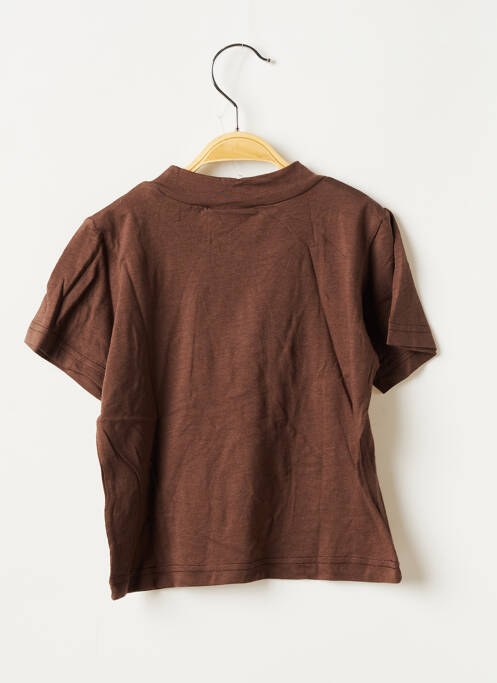 T-shirt marron L'ILE AUX FEES pour fille