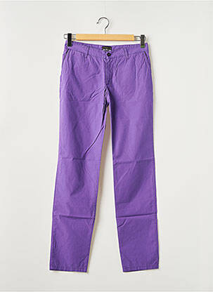 Pantalon chino taille basse taille basse violet THE KOOPLES (SPORT) femme