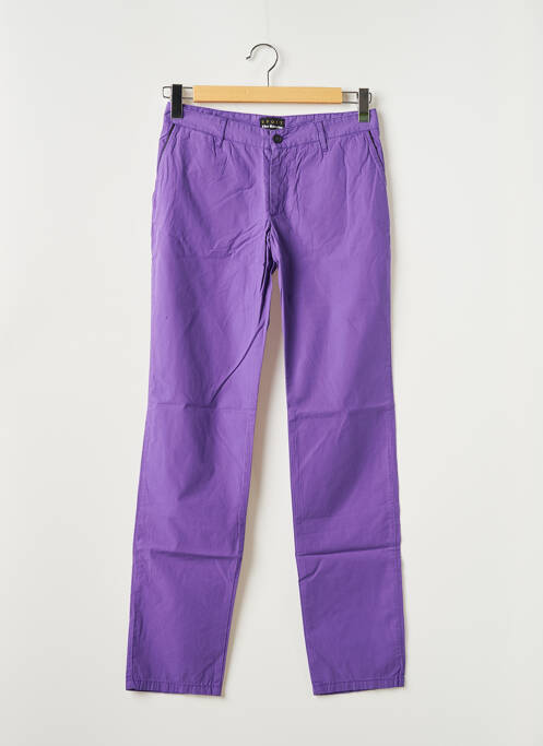 Pantalon chino taille basse taille basse violet THE KOOPLES (SPORT) femme