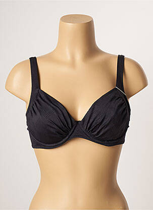 Haut de maillot de bain stretch haut soutien-gorge emboitant noir BELCOR femme