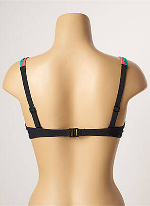 Haut de maillot de bain stretch haut soutien-gorge emboitant noir BELCOR femme