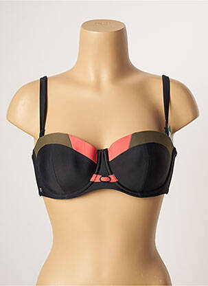 Haut de maillot de bain stretch haut soutien-gorge balconnet noir BESTFORM femme
