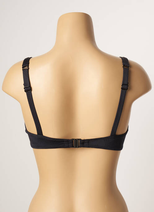 Haut de maillot de bain stretch haut soutien-gorge emboitant noir BELCOR femme