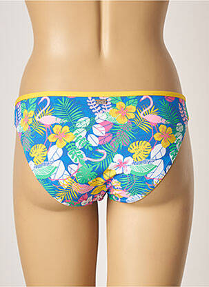 Bas de maillot de bain imprimé fantaisie culotte bleu CHERRY BEACH femme