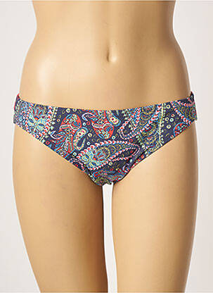 Bas de maillot de bain imprimé fantaisie culotte bleu CHERRY BEACH femme
