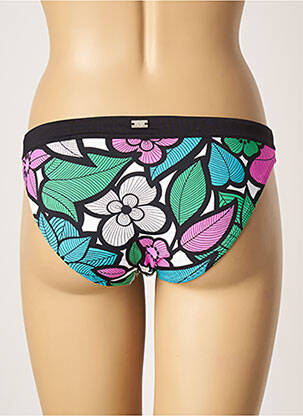Bas de maillot de bain imprimé fantaisie culotte bleu CHERRY BEACH femme