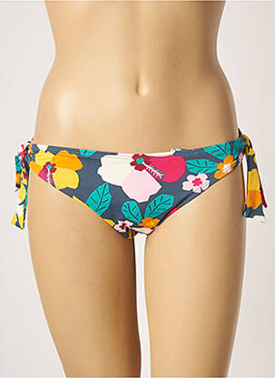 Bas de maillot de bain imprimé fantaisie bikini bleu CHERRY BEACH femme