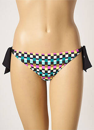 Bas de maillot de bain imprimé fantaisie bikini bleu CHERRY BEACH femme